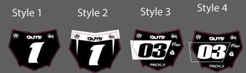 CUSTOM MOTOCUTZ PLATE DECAL